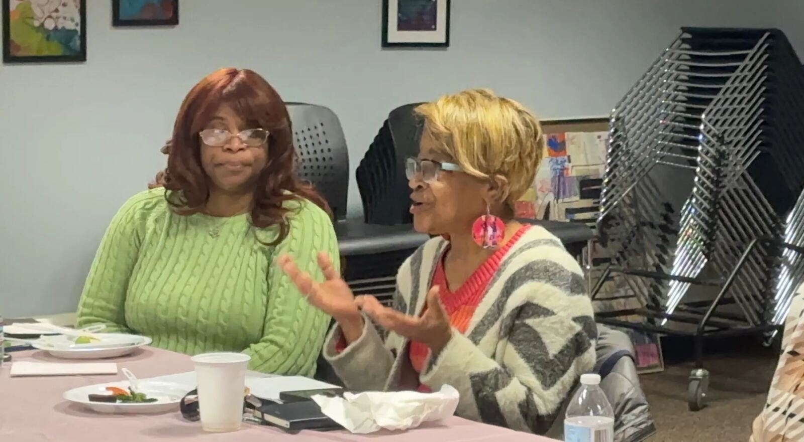 Dream Moms participants sharing during a group discussion